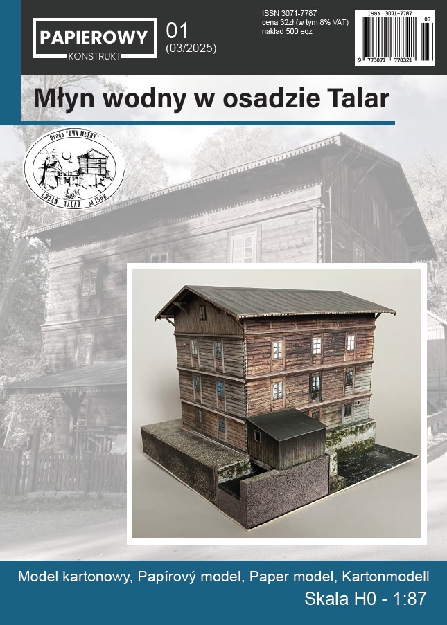 Młyn wodny w osadzie Talar 1:87