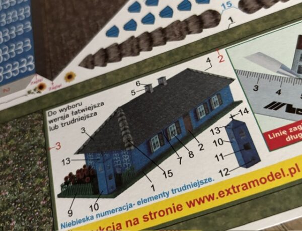 Chata Łowicka - model dla dzieci 1:120 (TT)