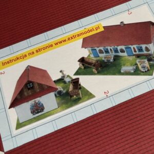 Zalipie-Malowana chata - model dla dzieci 1:120 (TT)